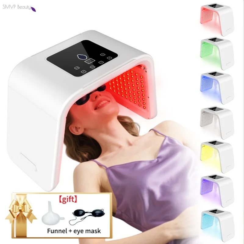 Светодиодная фотонная машина с нано-спрей, 7-цветная увлажняющая маска для лица и тела, салонная СПА, домашнее использование, омоложение кожи, уход за кожей от прыщей