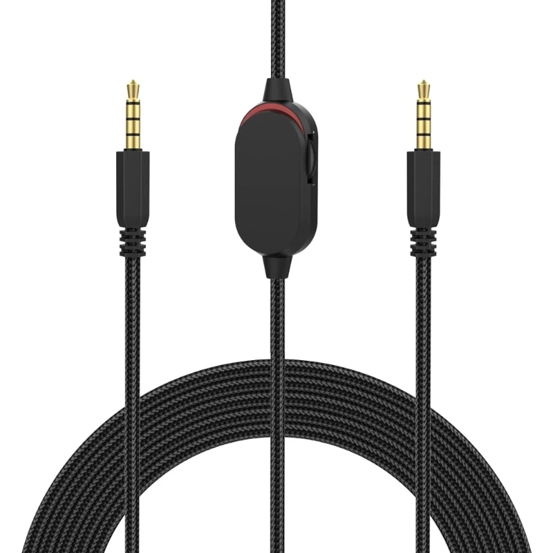 Aux Cable Detachable Gaming Headset Cable for Alienware AW720H AW920H AW310H AW510H 988 Headphone Inline Mute Volumes Control