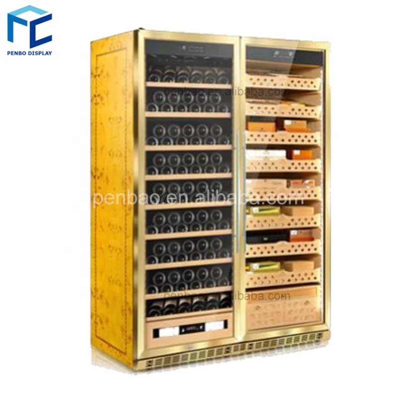 

2025customized. bespoke wooden display cabinet custom LED lighting cigar shop fitting furniture smoke cigar sh