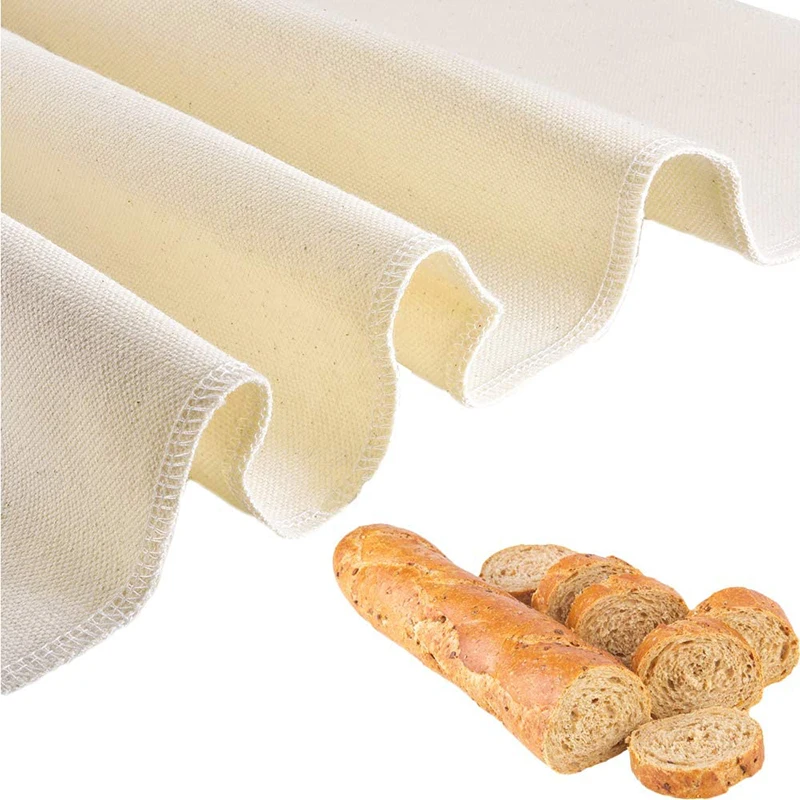 Professional Bakers Couche, Heavy Duty Linen Pastry Proofing Cloth For Baguettes Bread Ciabatta Dough Baking Bakeware