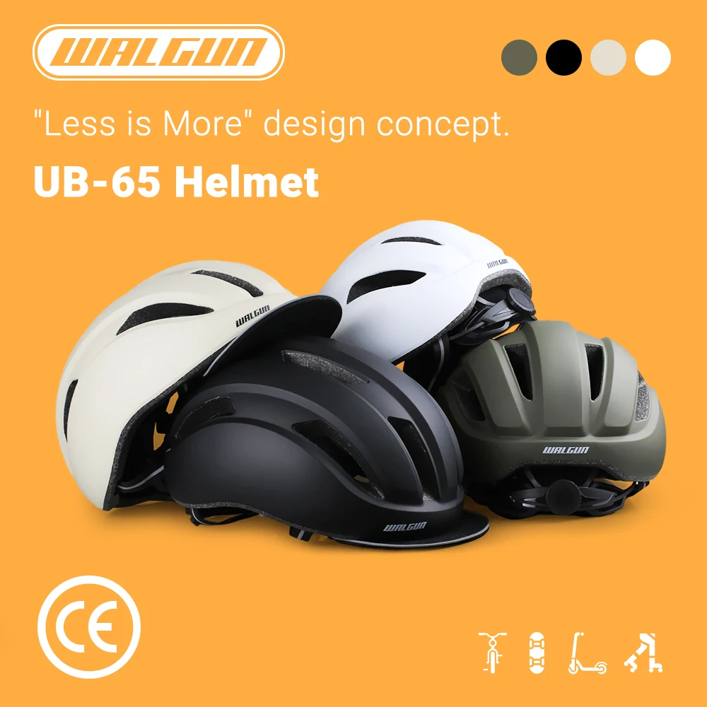 UB-65 Urban Fahrradhelm Rollerhelm für Damen und Herren E-Bike Elektrohelm Skateboard Rollschuh Sicherheitshelm – Detail 1