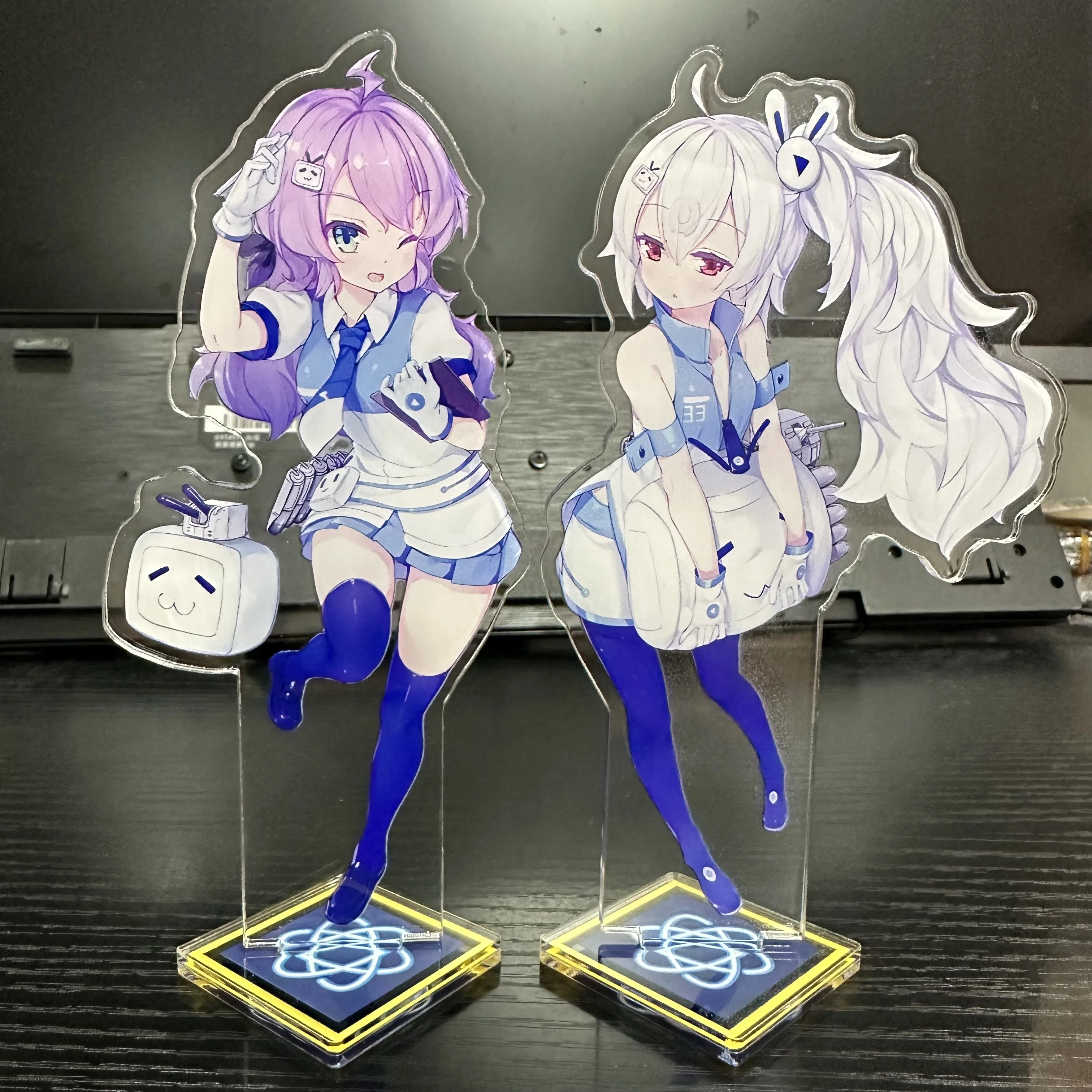 15CM Hot Anime Azur Lane Figures HMS Edinburgh Acrylic Stands USS Laffey KMS Admiral Hipper Character Model Fans Christmas Gifts