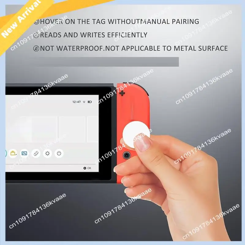 

M01K 55Pcs Nfc Tag Metal Nfc Card Round NFC 215 Tag Rewritable NFC Coin Cards Compatible NFC Enabled Mobile Devices