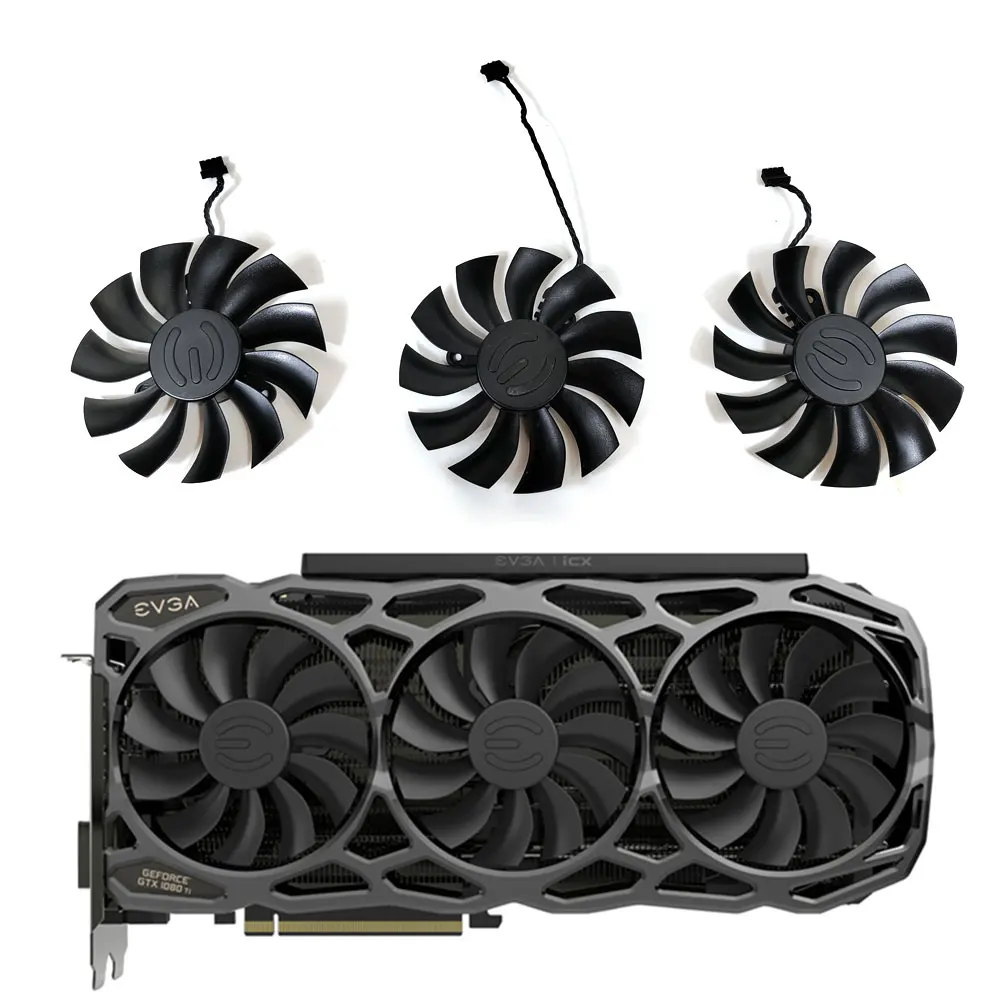 

NEW 3PCS PLA09215B12H 12V 0.55A 4Pin For EVGA GTX1080TI FTW3 GTX 1080 Ti Black ELITE Fan Graphics Card Cooling Fan