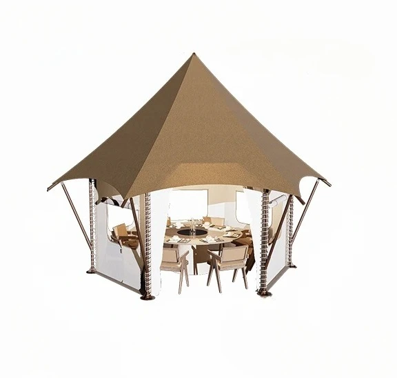 

Outdoor Wild Luxury Hotel Tent Camping Camping Tourist Attractions Double-Layer Waterproof Oxford Cloth Camp