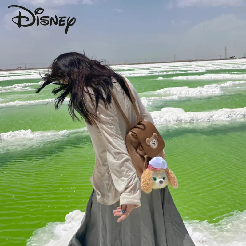 Disney Daffy New Women\'s Backpack Fashion High Quality Plush Backpack Cartoon Casual Versatile Commuter Drawstring Schoolbag