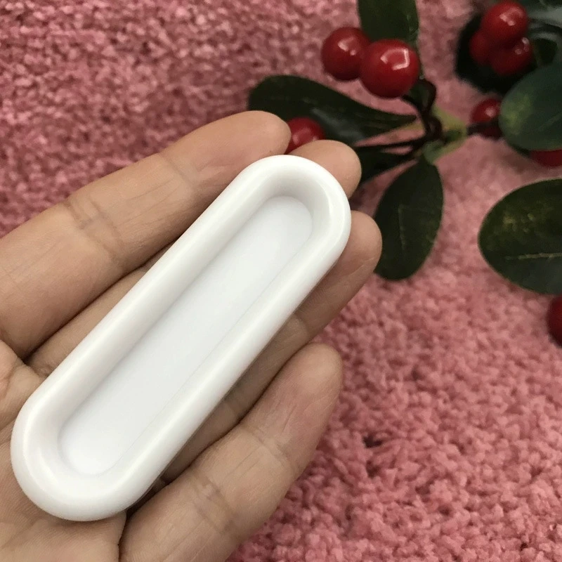 4Pcs Self-adhesive Door Knobs Oval Door Handles for Interior Doors Glass Window Cabinet Drawer Non-slip Grip Auxiliary Handles