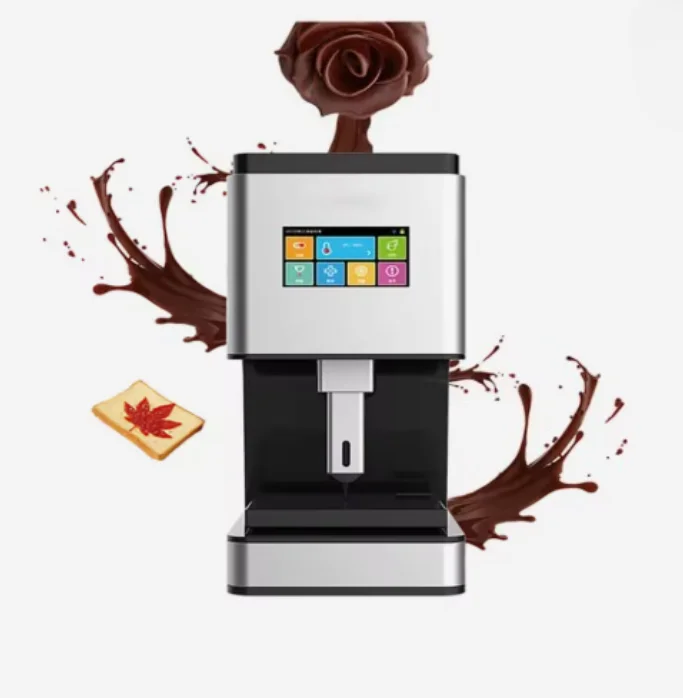 Custom Chocolate Printing Vending Machine Interactive Chocolate Making Equipment for Commercial Use