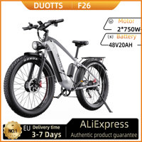 DUOTTS F26 Electric Bike 750W*2 Dual Motors 48V20AH Battery Adult City Electric Bike 26 Inch Mountain Electric Bike