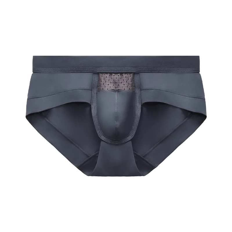 2PCSMen's underwear, men's triangular trouser cuffs,  pockets, personalized, breathable, youth antibacterial, low-waist-