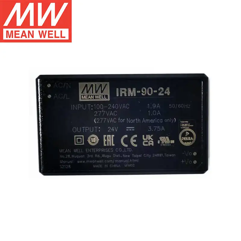 

MEAN WELL IRM-90-24 24V 3.75A Single Output Switching Power Supply Brand New Original 90W AC-DC PCB-Mount Green Power Module