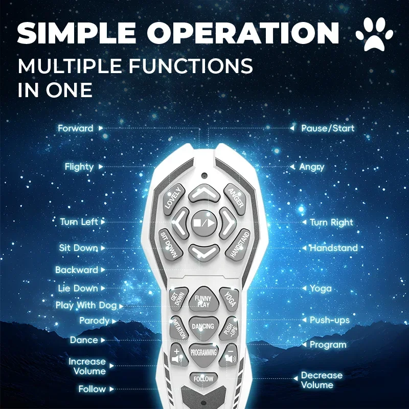 Fernbedienung Roboter Hund Interaktive Haustier Programmierbare Smart RC Tanzen Roboter Stunt Hund Elektronische Welpen Spielzeug für Jungen Mädchen Geschenke