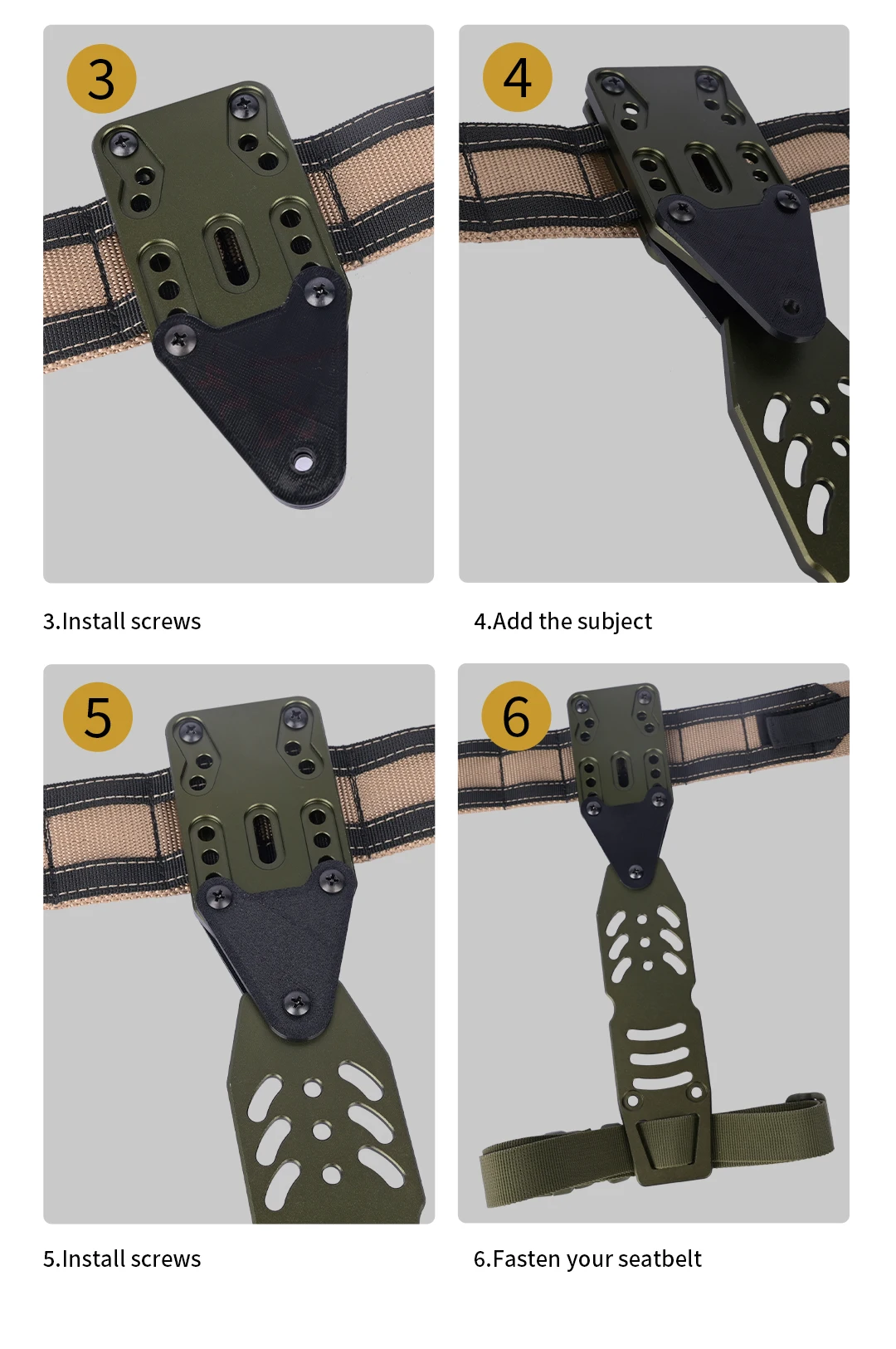 Taktischer 90-Grad-Metall-Moduladapter für Pistolenholster für QLS-Plattformholster, Beinband, Jagd, Airsoft, Schnellzieh-System – Detail 10