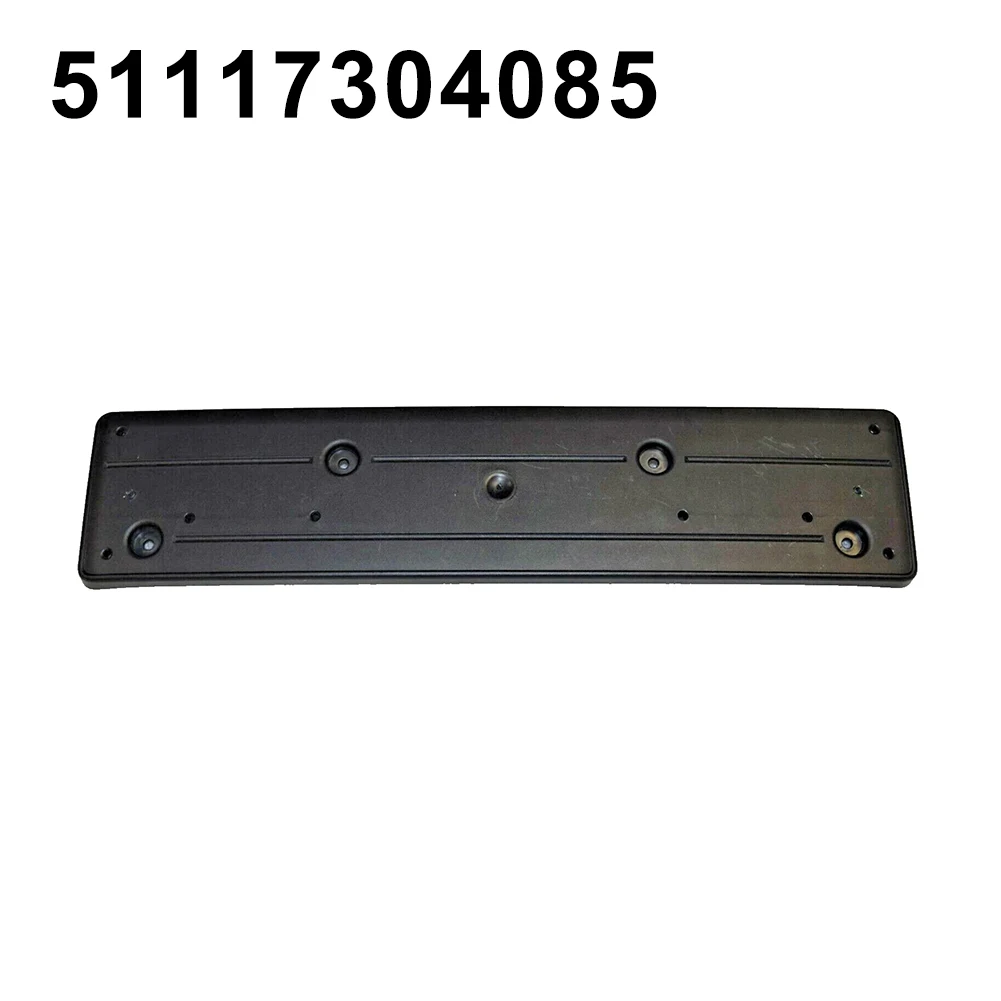 

Черный автомобильный передний бампер, держатель номерного знака 51117304085 для BMW для X5 F15 2013-2018, рамка переднего номерного знака, основание кронштейна