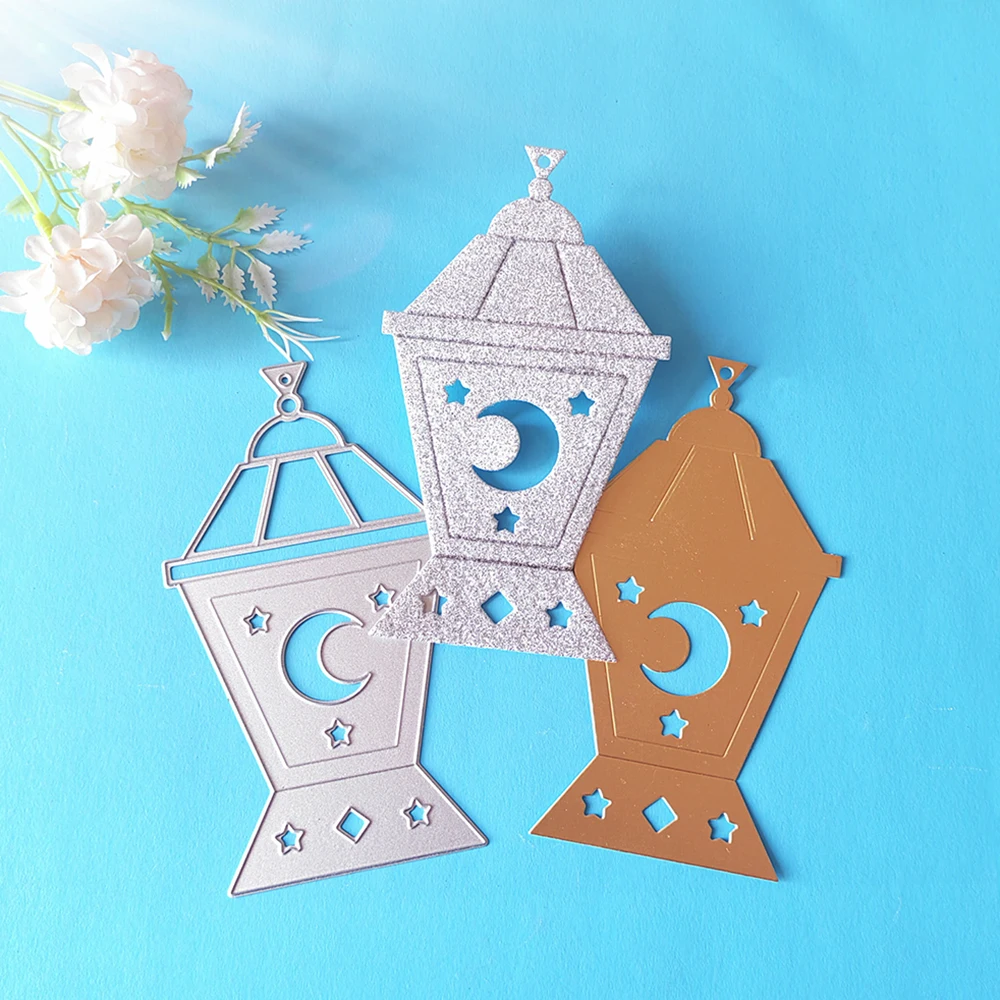 

New 12.9cm Christmas Lantern cutting dies with crown DIY scrapbook card photo album decoration embossing crafts