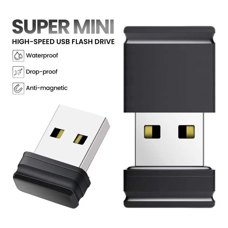 Business Gift USB Flash Drive 128GB Mini Memory Stick 64GB for Desktop Computer Pen Drive 32GB Black Pendrive 16GB USB Stick 4GB