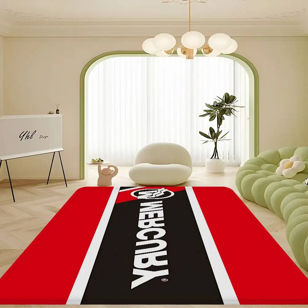 Mercury Racing Car Floor Mat INS Style Soft Bedroom Floor House Laundry Room Mat Anti-skid Household Carpets