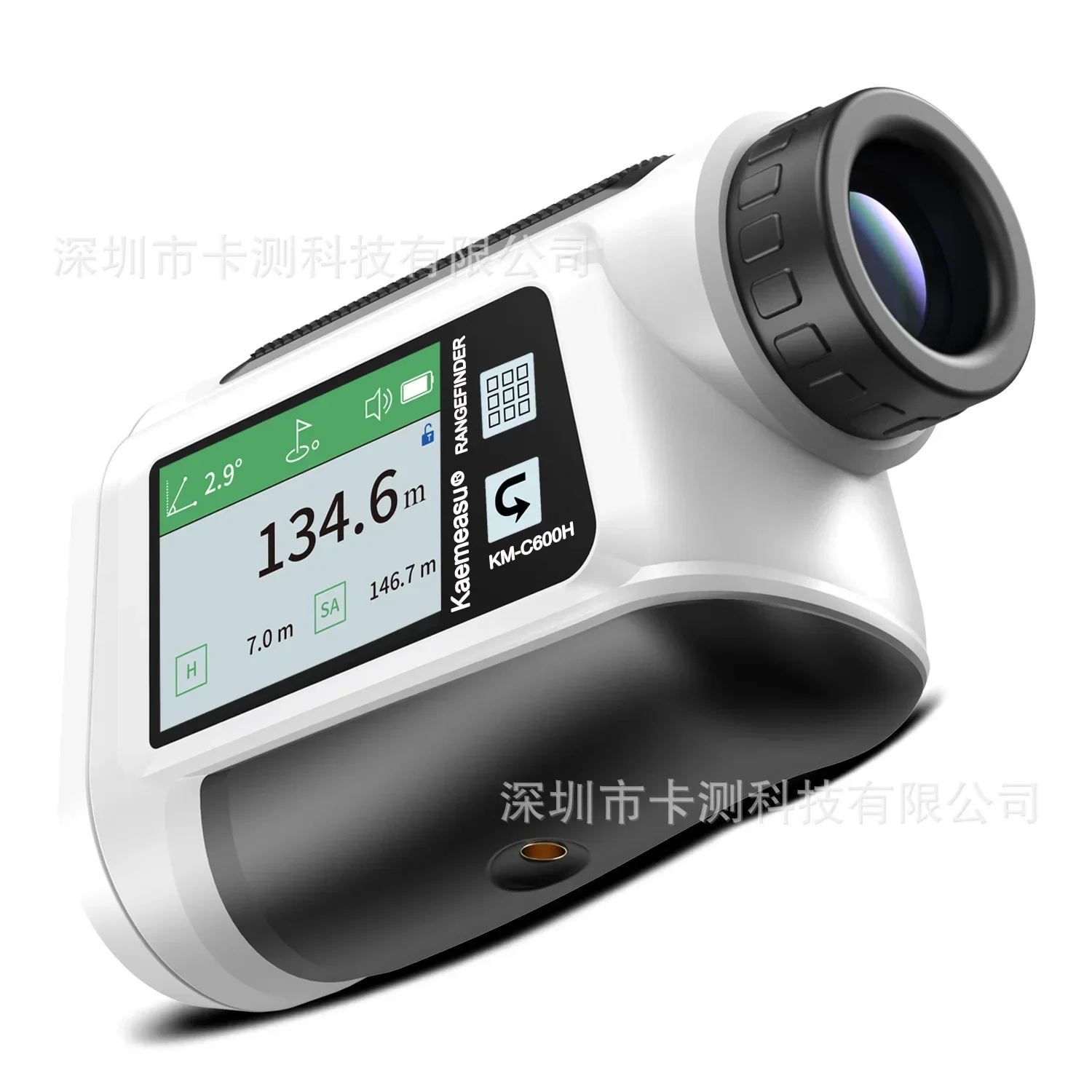 Charging telescope laser rangefinder touch side screen voice broadcast Golf rangefinder measuring area and volume