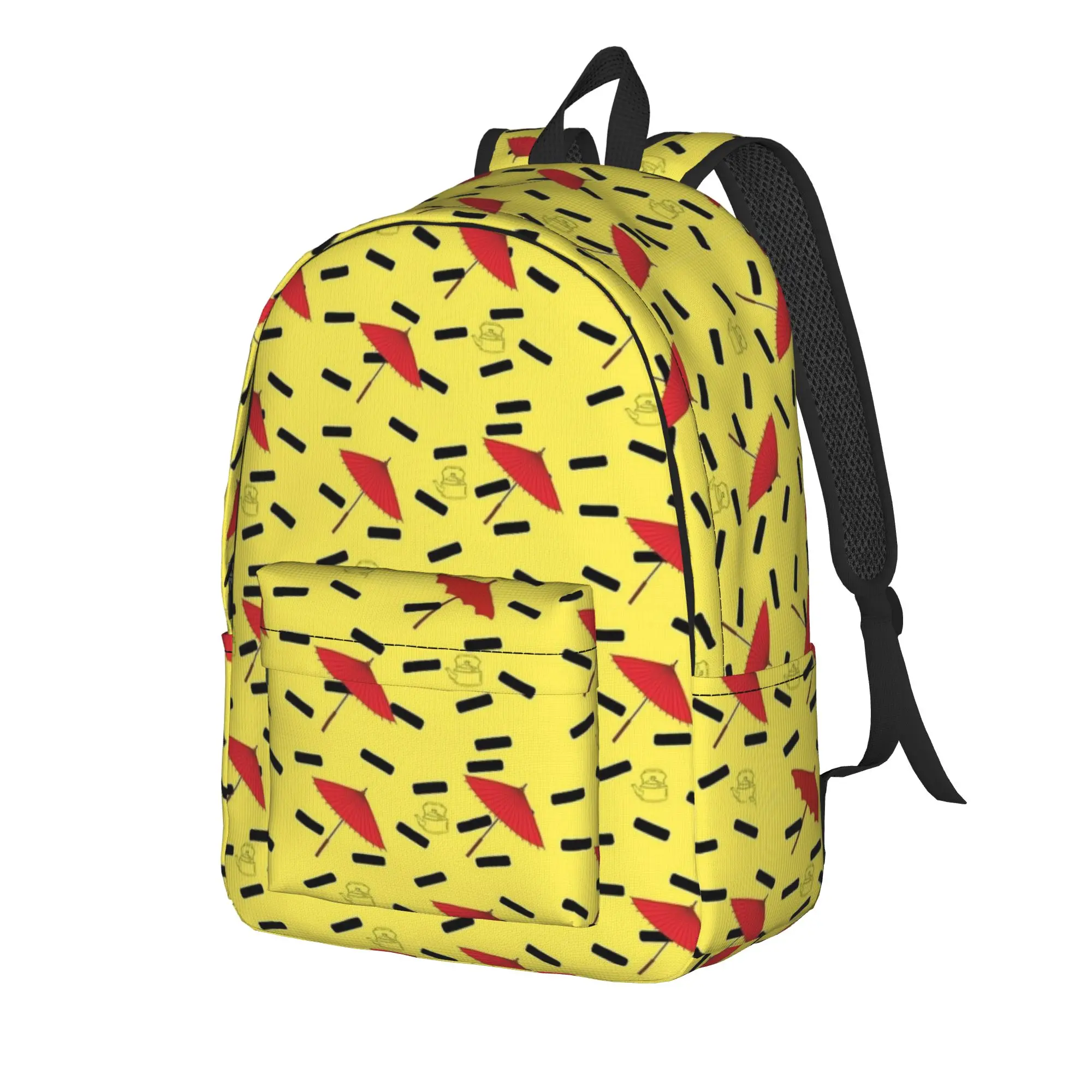 Ryoga Hibiki Inspired Pattern Backpack Cool Student Business Daypack P-Chan Ranmas Anime Manga Laptop Computer Shoulder Bag