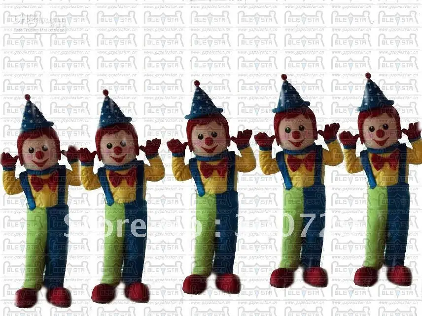 Neue erwachsene heiße Verkauf Schaum niedlichen Clown Phantasie Cartoon Maskottchen Kostüm Plüsch Weihnachten Kostüm Halloween Maskottchen Kostüm