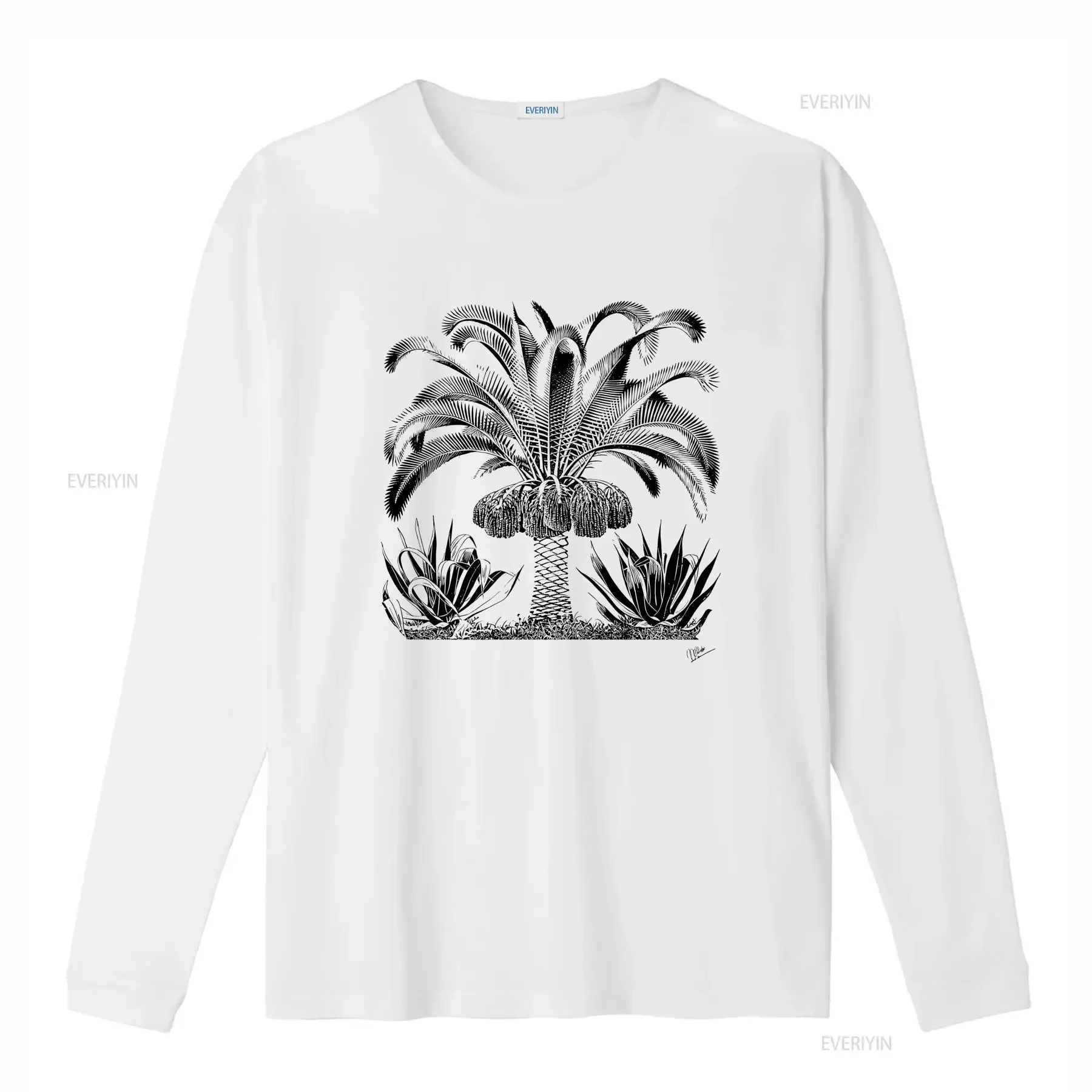 M c Escher Palm 1933 Art T shirt vintage Washed Soft Stylish designer clothes Stretched Top For Everyday Wear Unisex streetwear