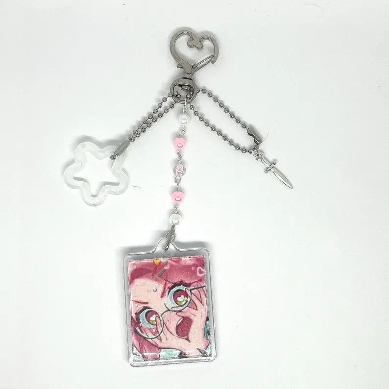 شعبية أنيمي الغريبة المرحلة Chibis سلاسل المفاتيح للنساء اكسسوارات حقيبة Luka Ivan Till Mizi Hyuna Sua Keyrings مجوهرات المشجعين الهدايا