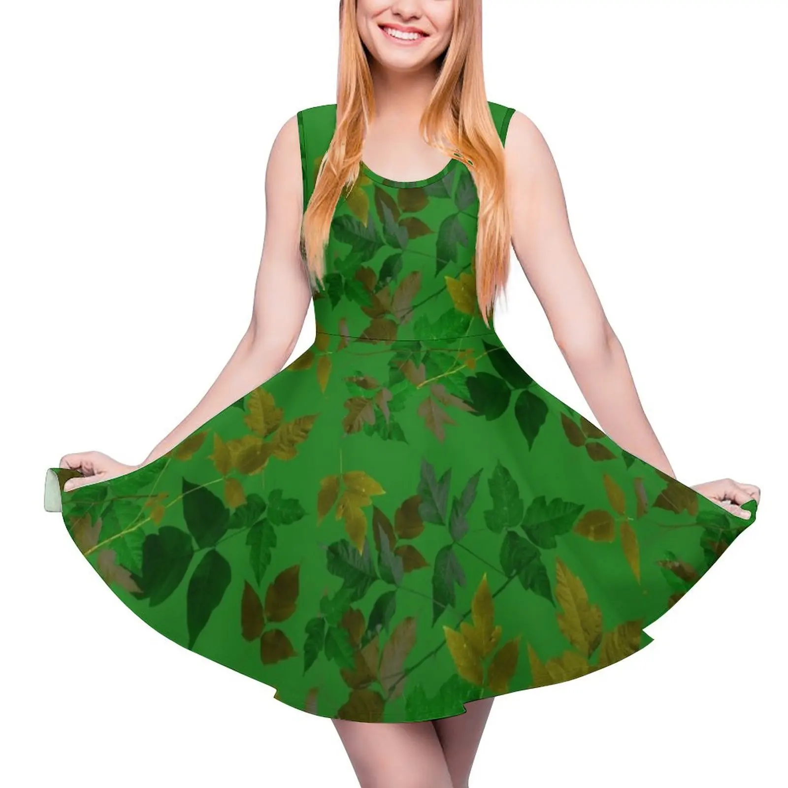 

Poison Ivy Costume Botanical Poison Ivy Print Real Poison Ivy Plant Sleeveless Dress evening dresses women dress for woman