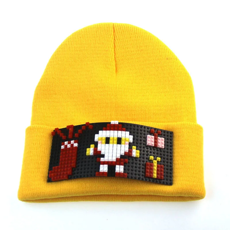 Männer Frauen Jungen Mädchen Baseball mütze Mützen Hysterese DIY Bausteine personal isierte Hut von Pixel Pannel und Krempen – Detail 6