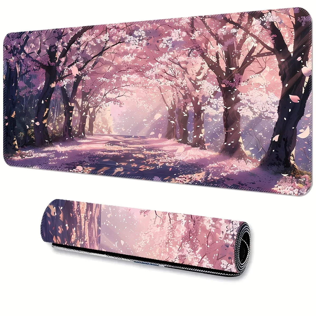 

Sakura Path Large Extension Game mouse pad, anti-slip rubber base, washable table pad, suitable for gamers and families