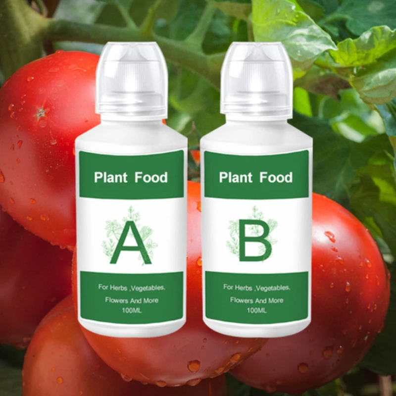 2 piezas (A y B) Solución Nutritiva Hidropónica AB, Fertilizante Granular Sólido, Soluble en Agua, Cultivo sin Suelo, Nutriente para Plantas