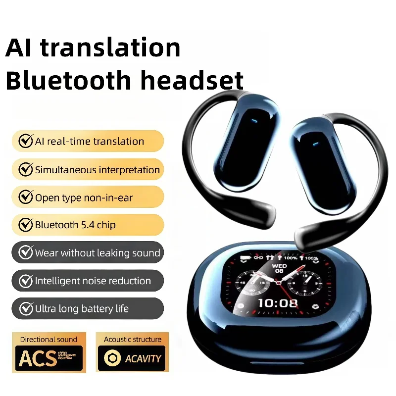 Q16S RealTime Translator Headphones AI لغة الترجمة سماعات أذن 144 لغة مناسبة للرياضة واللياقة البدنية مقاوم للماء IPX5 #2