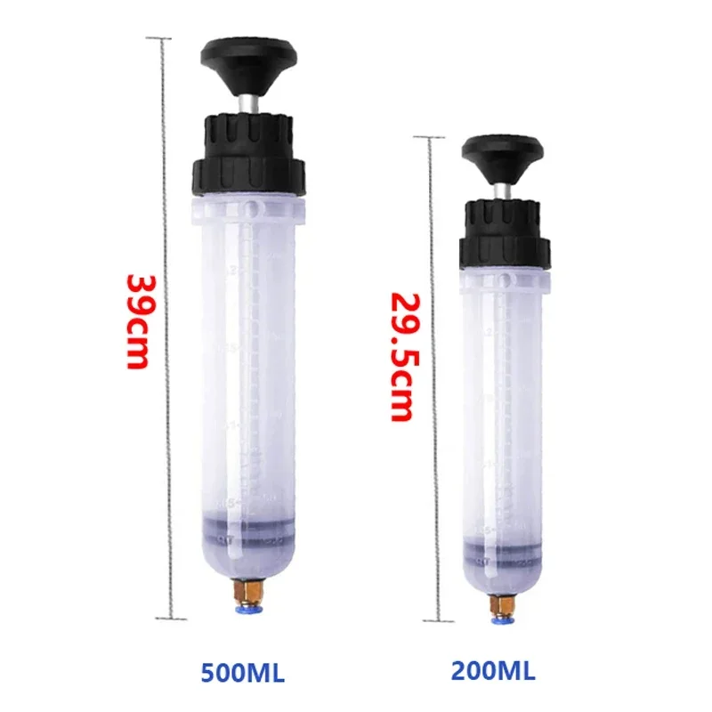 Car Oil Fluid Extractor 200/500ML Automotive Fuel Brake Liquid Extraction Transfer Filling Syringe Oil Pump Car Supplies