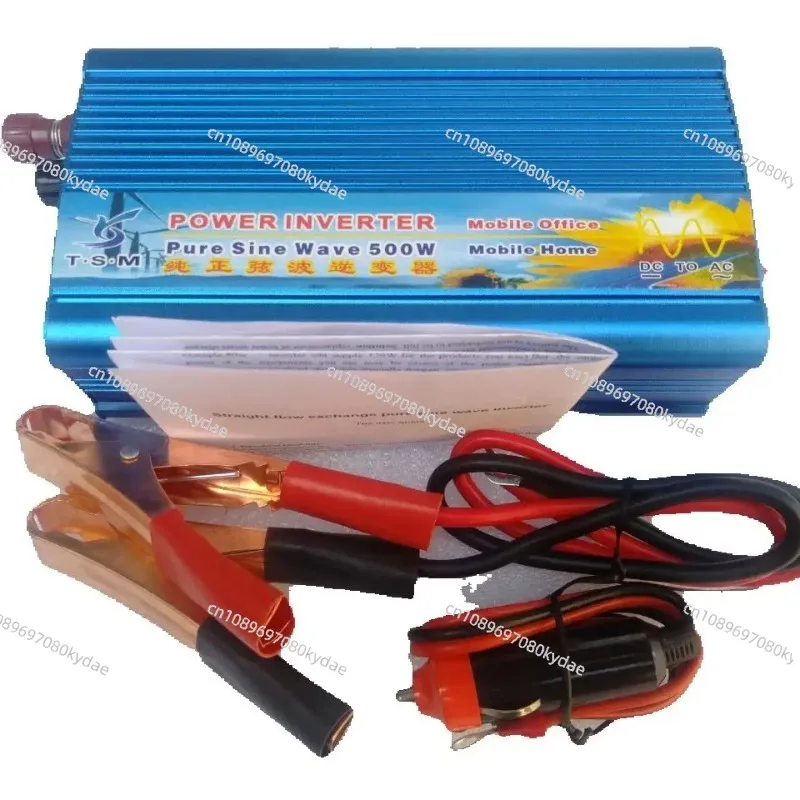 Power 500W Pure Sine Wave Inverter DC 12V to AC 110V 120V 60HZ Peak 1000W Converter USB Output