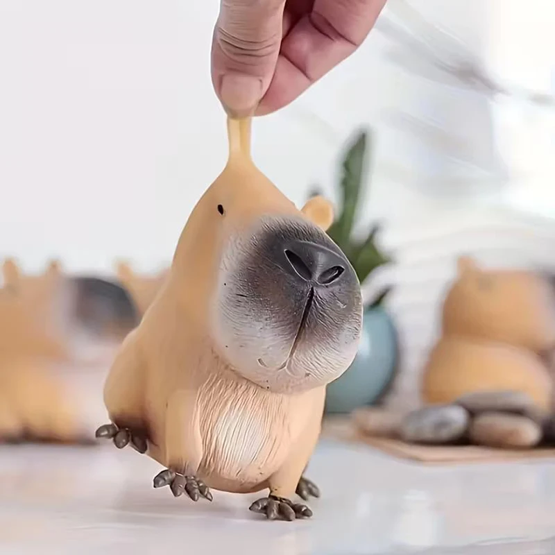 الكرتون كابيبارا اسفنجي الإجهاد الإغاثة اللعب ضغط الاسترخاء تململ تنفيس اللعب كابيبالا الإجهاد الكرة الجدة حفلة هدية زخارف مكتب #3