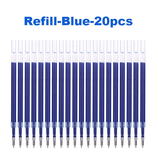 Deli Gel Pen Set 0,5 mm Bullet Intrekbare Leren Schrijven Balpennen Inktkleur Blauw Zwart Rood School Kantoorbenodigdheden