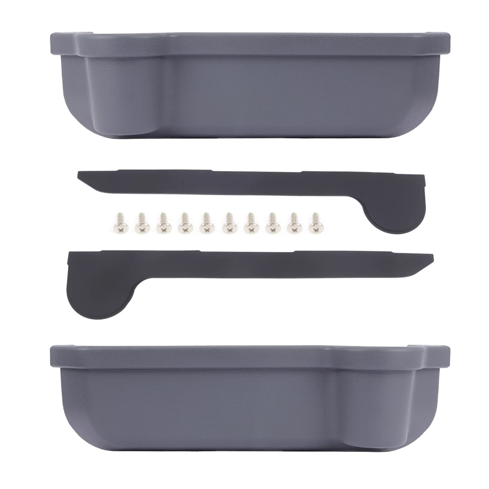 1 Pair Door Pockets Storage Box Cup Holder Gray for Toyota Land Cruiser 70 Seires LC75 LC76 LC77 LC78 LC79