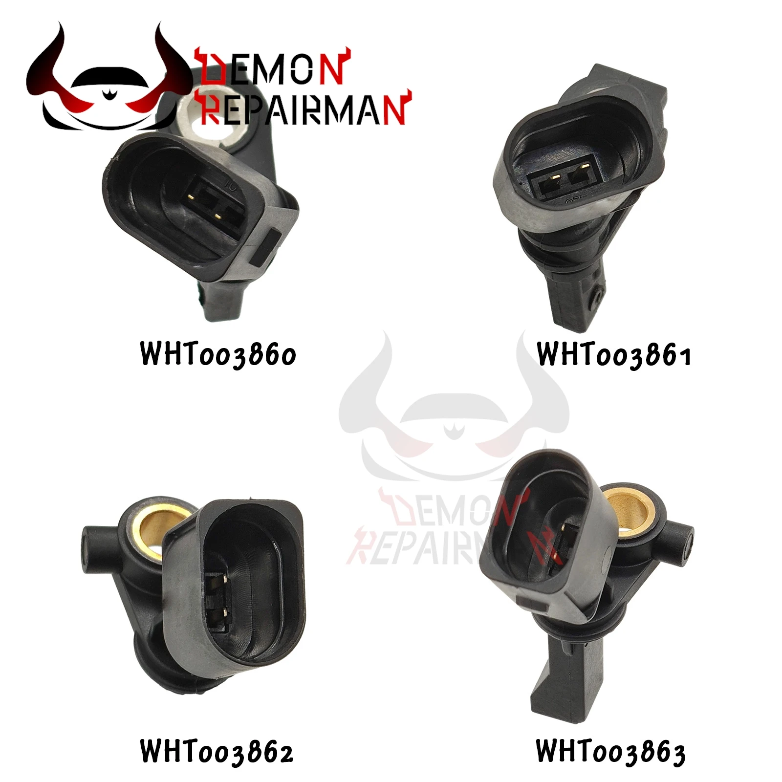WHT003860 WHT003863 ABS Wheel Speed Sensor Compatible with SEAT IBIZA 1.2L 1.6L 1.8L SKODA FABIA 1.4L VW UP LOAD 1.0L AUDI A1 A2
