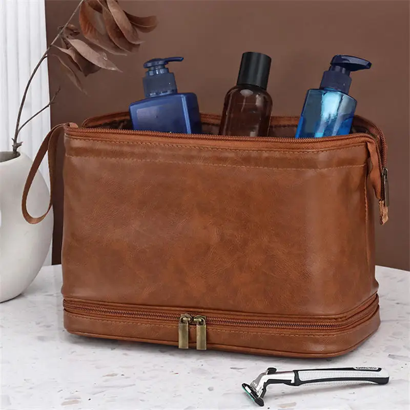 Leather Toiletry Ba… - image