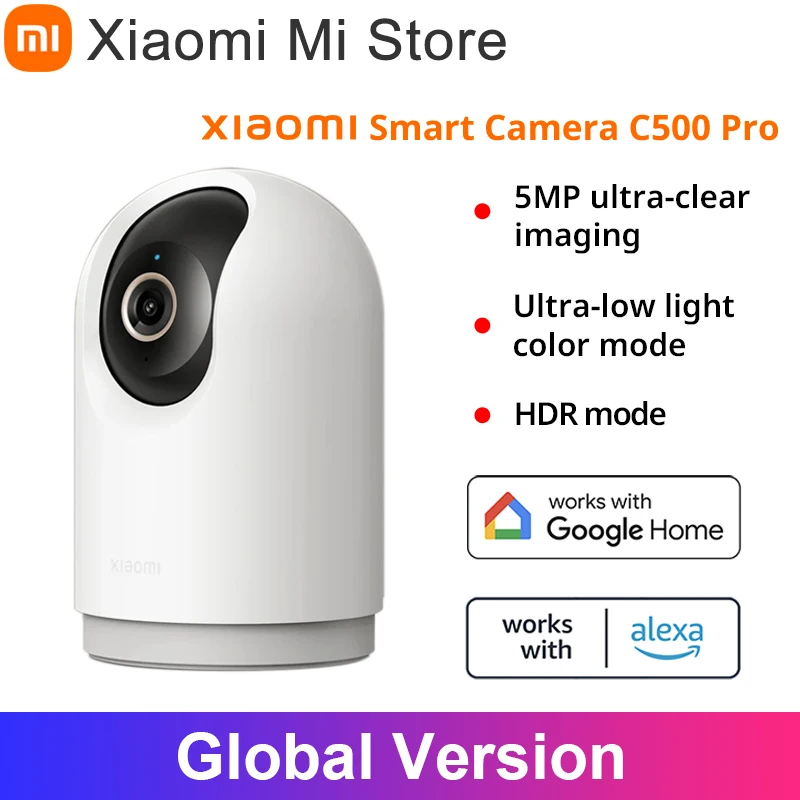 

Global Version Xiaomi Smart Camera C500 Pro 5MP Ultra-Clear Imaging Ultra-Low Light Color Mode HDR Mode Physical Lens Shield