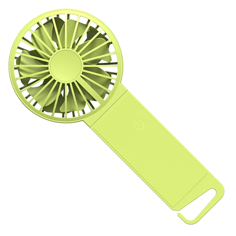

USB Small Folding Handheld Fan Fluorescent Green 85x35x193mm Portable Mini Fan Silent Office Store Cooling