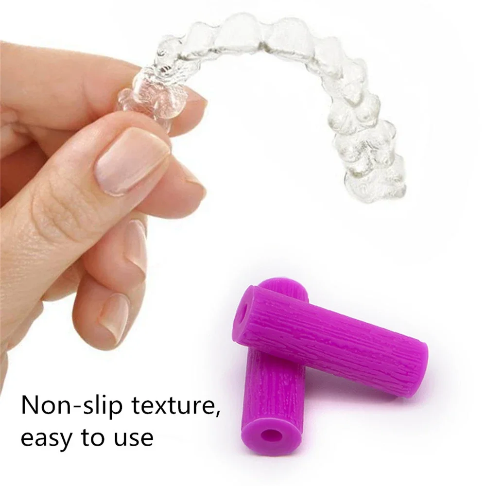 1 Set Dentistry Invisible Brace Extractor Removal Tool Plastic Dental Aligner Remover + Orthodontic Aligner Chewies Tray Seaters