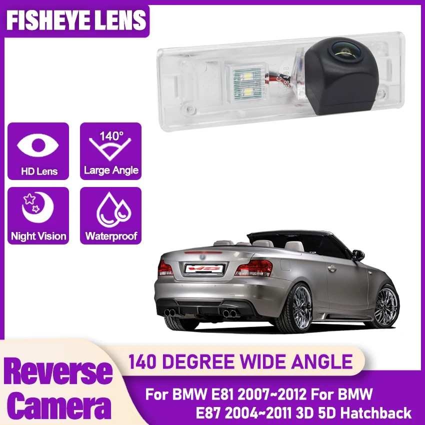 

HD резервная камера заднего вида ночного видения для BMW E81 2007 ~ 2012 для BMW E87 2004 ~ 2011 3D 5D хэтчбек CCD камера номерного знака