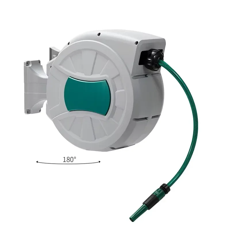 for 30m 100FT Auto Retractable Garden Hose Reel Wall Mounted Water Hose Pipe Reel