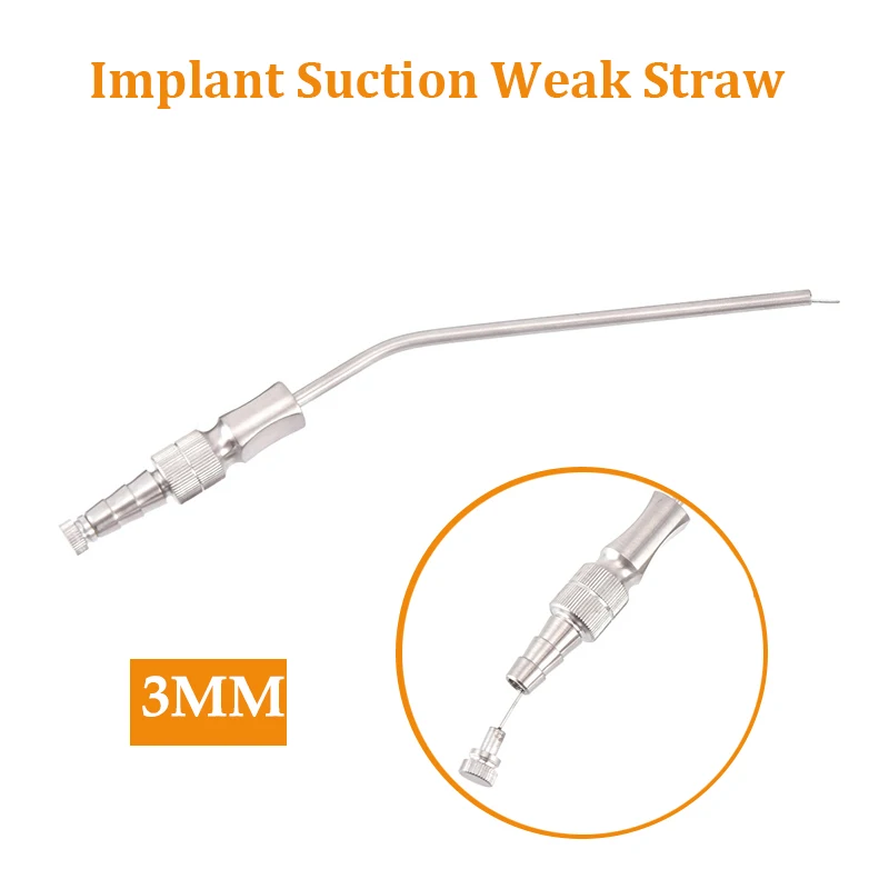 Dental Weak Pipette Medical Surgery Aspirator Laboratory Tube Stainless Steel Implant Surgical Tool