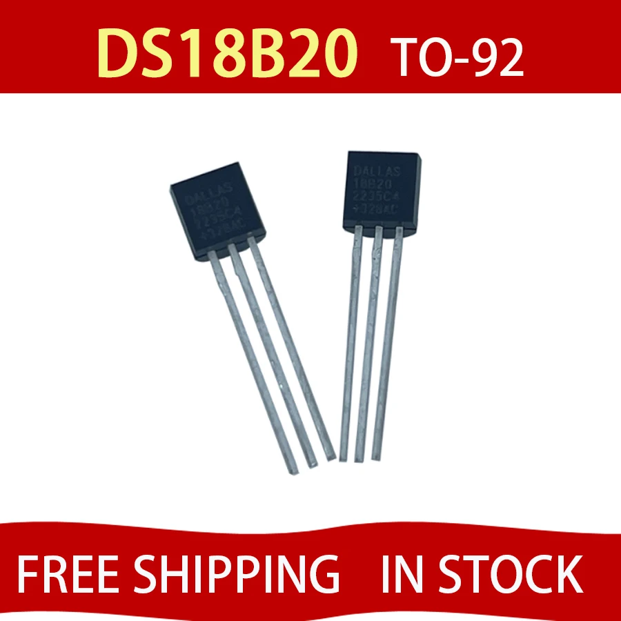 

50 шт. DS18B20 новые и оригинальные TO-92 DS18B20 бесплатная доставка