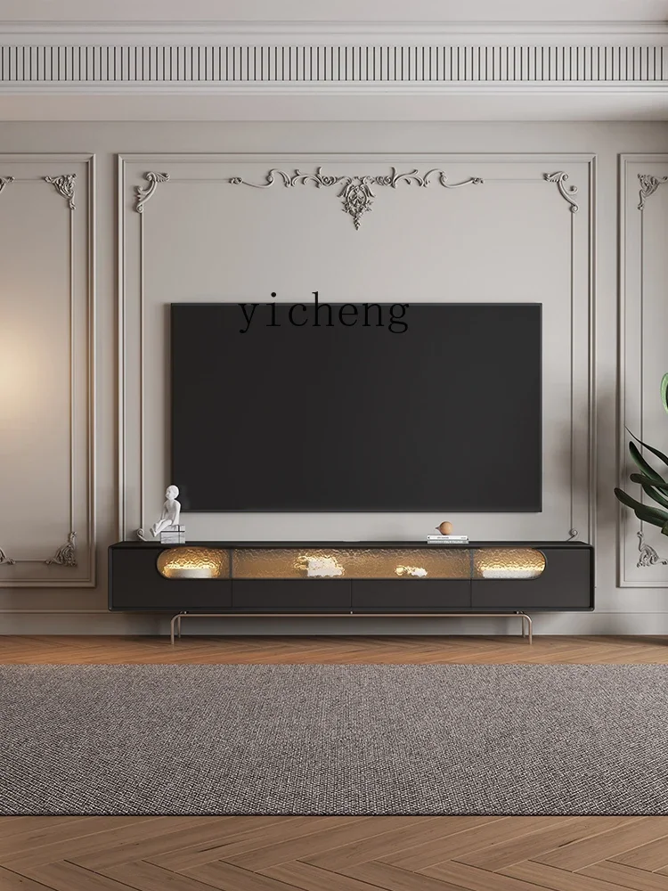 i10.9-Mid-Ancient TV Cabinet Modern Minimalist Black Living Room TV Stand Storage Locker