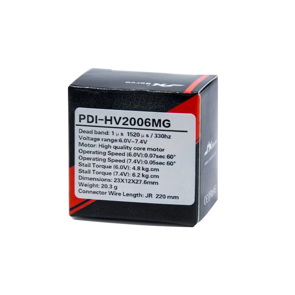 JX سيرفو PDI-HV2006MG الرقمية المعادن والعتاد 6.2 كجم 20g HV سيرفو موتور روبوت الطائرات بدون طيار هواية التعليم Rc هليكوبتر ثابتة الجناح سيرفو