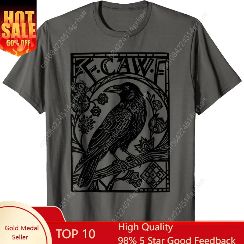 

Retro F-Caw-F Black Crow Funny Black Bird Saying Meme Dark T-Shirt