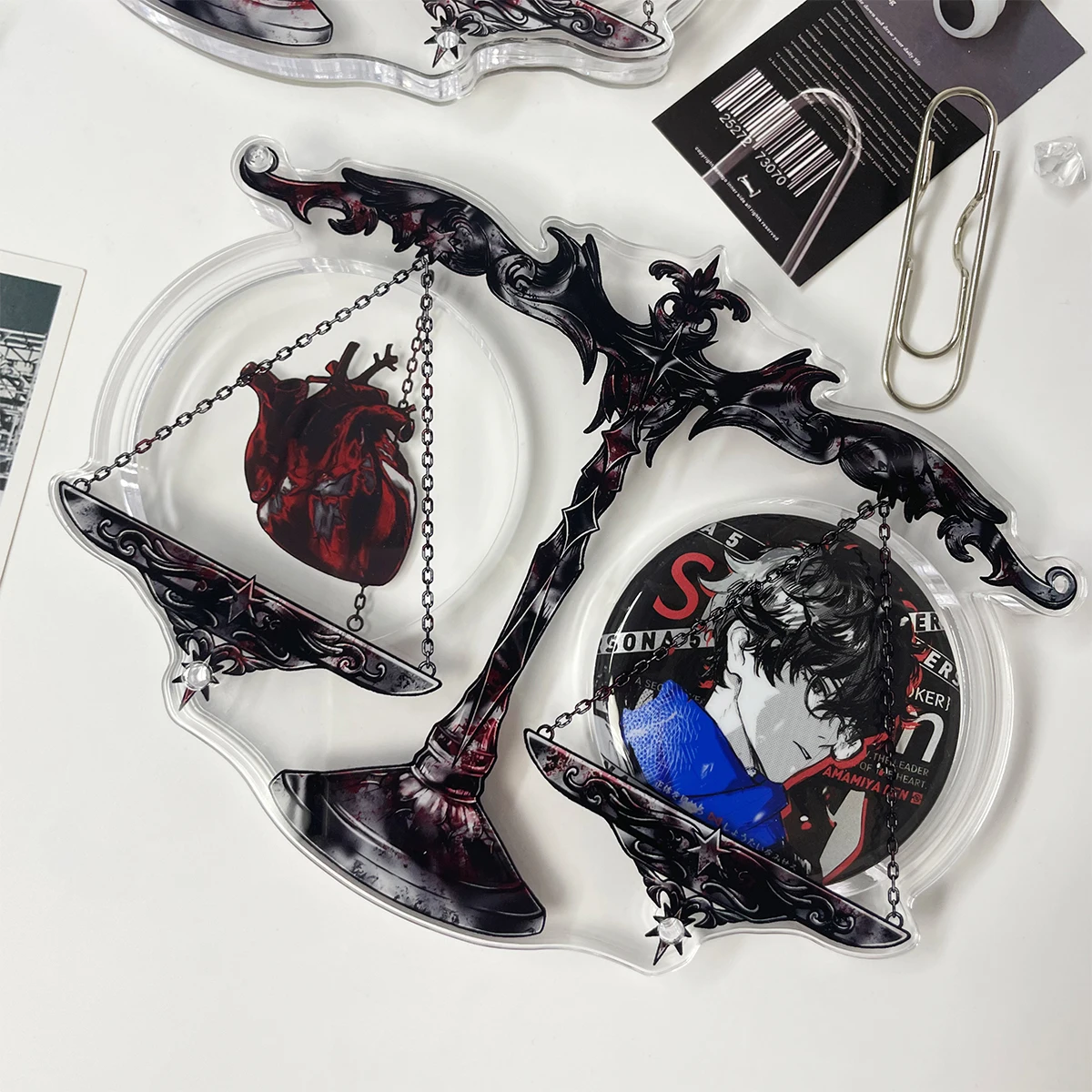 Sakajira Anubis Trial двойной дешевый красивый бар кирпич акриловый поднос дешевое хранилище бейджей отличный подарок милый и крутой держатель бейджа