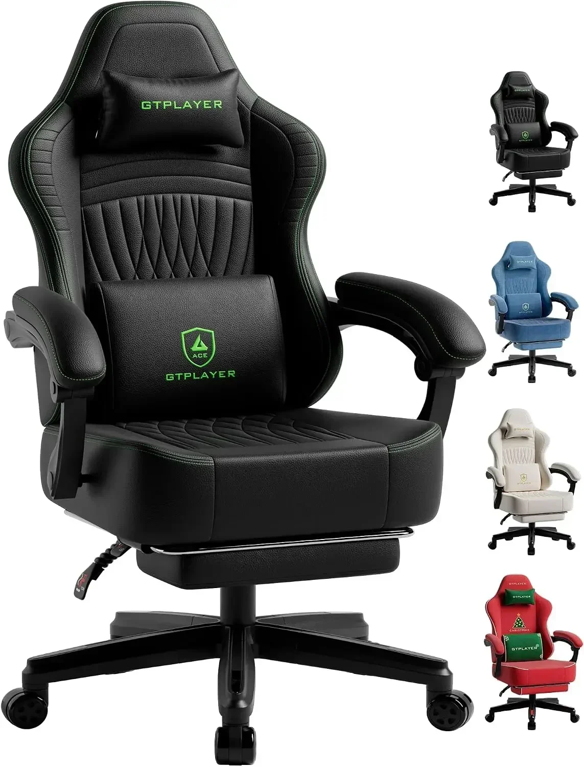 GTPLAYER Gaming Chair Ace Pro, Computer Office Chair for Adults, Black
